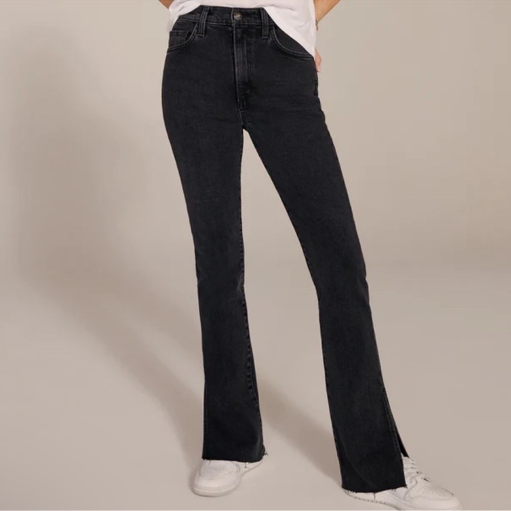 Favorite Daughter THE VALENTINA SHORTIE SUPER HIGH RISE CIGARETTE black